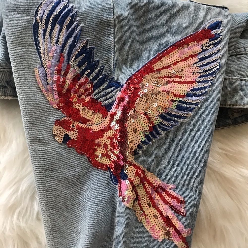 Denim Co Primark  distressed jeans with sequins - Picture 13 of 15